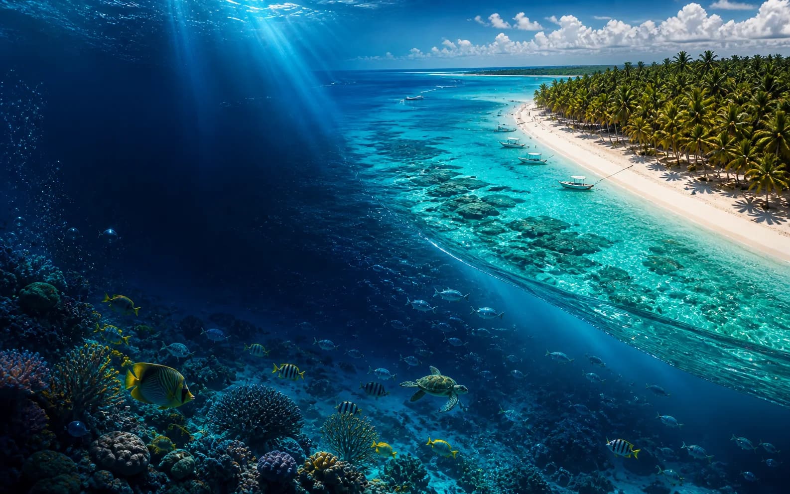 Playa y mar turquesa de San Andrés