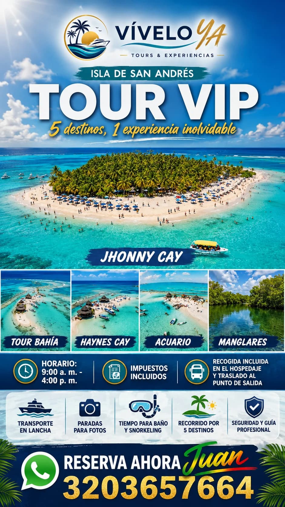 Flyer de la experiencia: Tour VIP