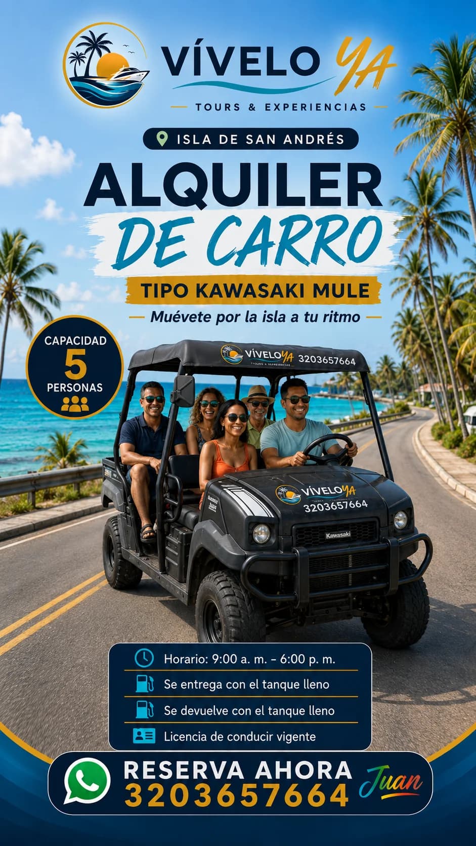 Flyer de la experiencia: Mule 5 pasajeros
